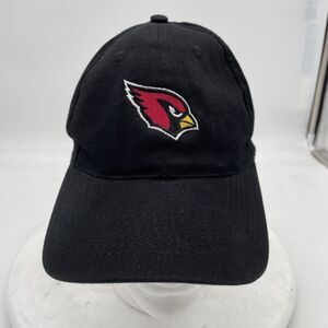 ARIZONA CARDINALS BLACK  HAT CAP ADJUSTABLE NFL